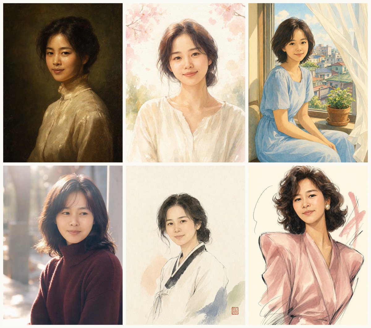 AI Style Exploration Prompt for Portrait Image Generation and Consistent Identity