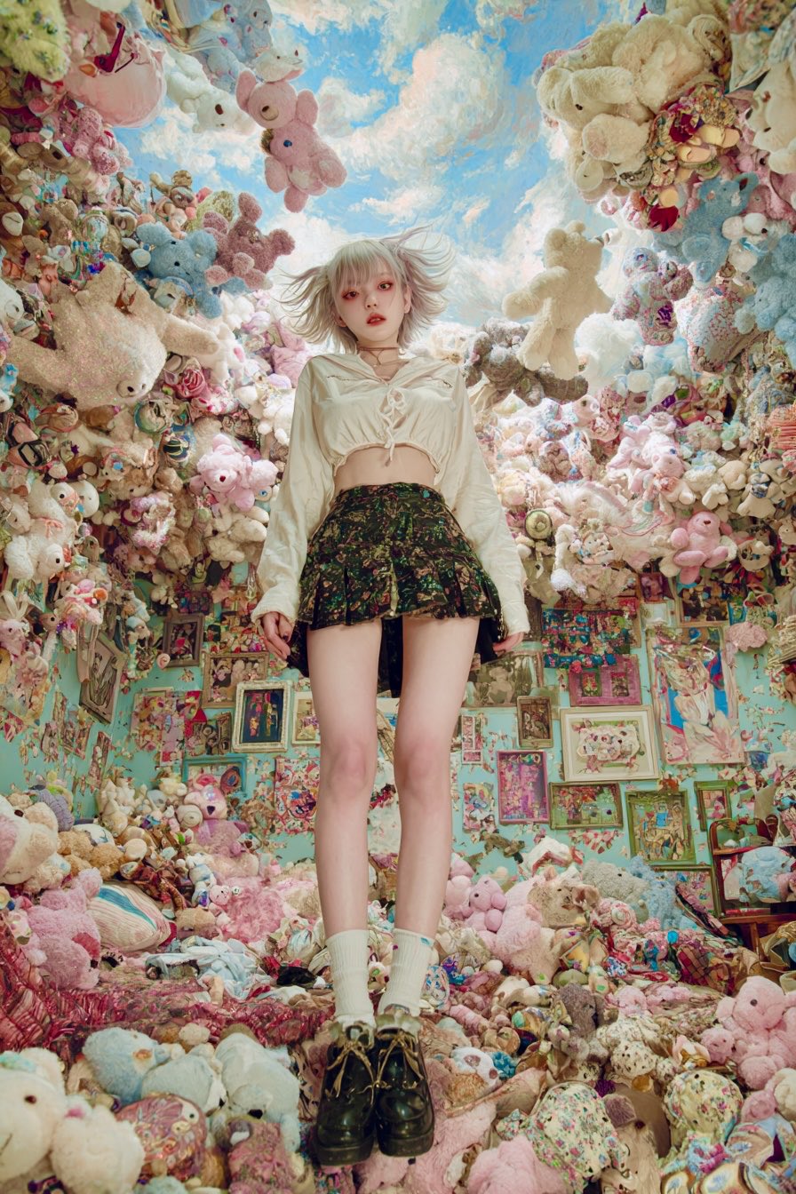 Cozy Kawaii Room Welcome Scene AI Art