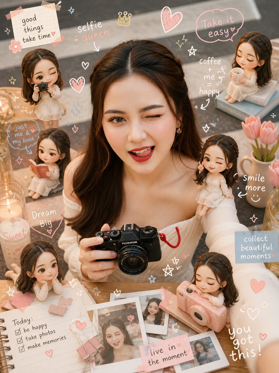 Enchanting Mini Masterpiece: Whimsical Portrait Art