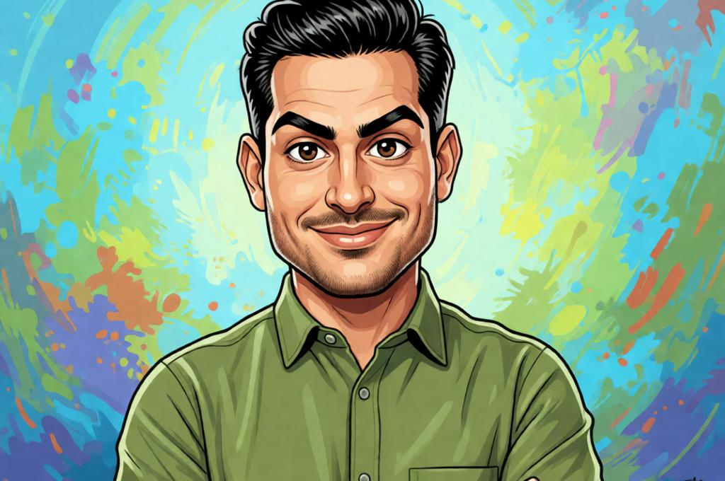 High‑Detail Editorial Caricature Portrait