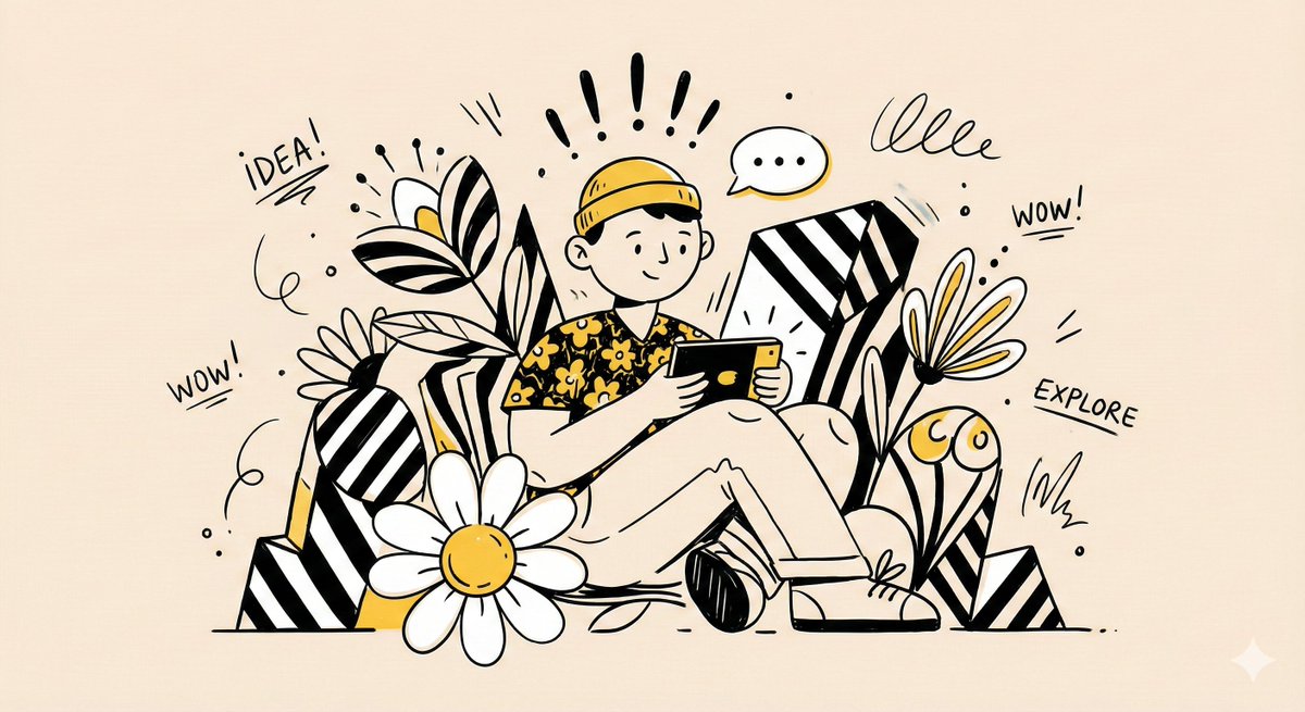 Playful Flat Illustration Generator