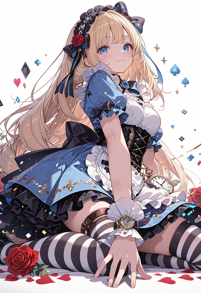 Prompt for Gothic Lolita Anime Portrait with Roses