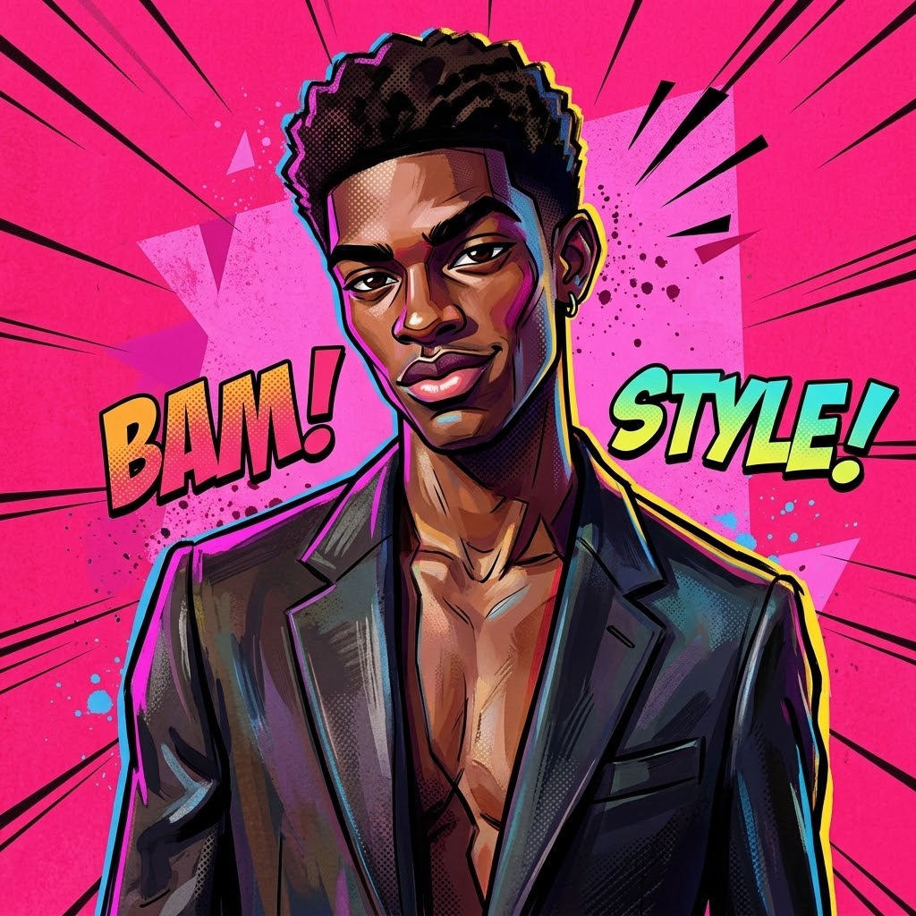 Spider-Verse Style 3D Cartoon Portrait Illustration