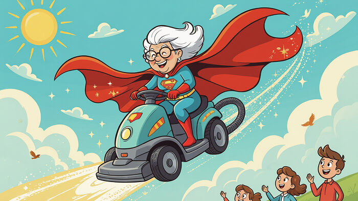 Superhero Dog Rescues Lost Socks – Funny AI Prompt