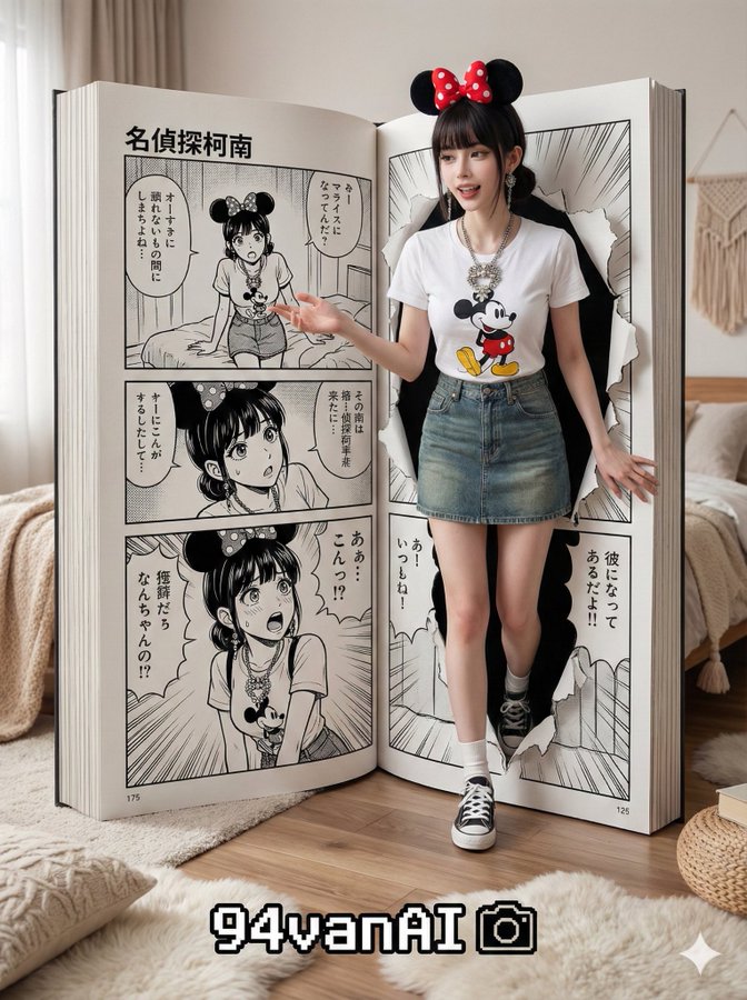 Ultra-Realistic 8K Japanese Detective Conan Comic Scene
