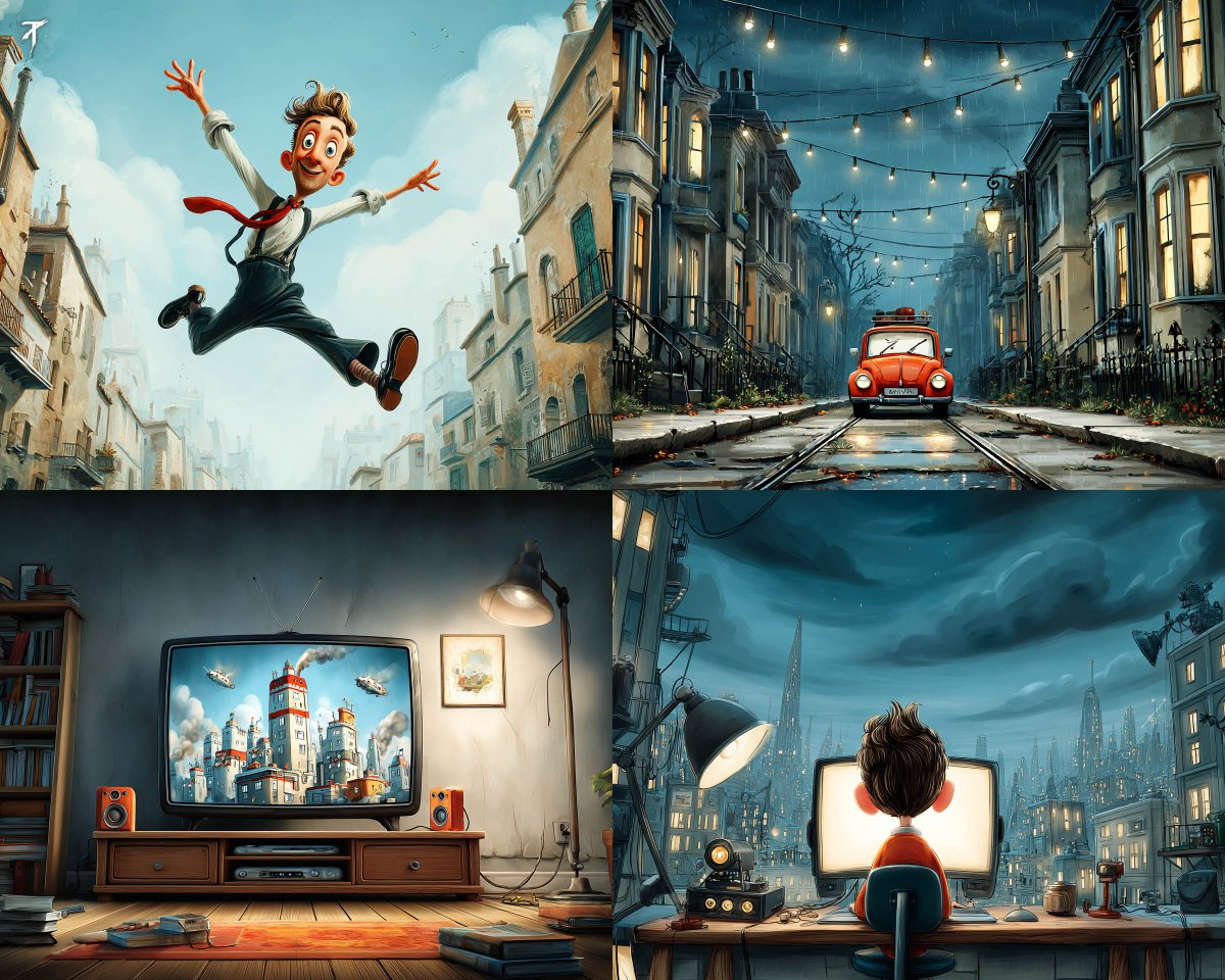 Warm Animated Storybook Style with Expressive Characters