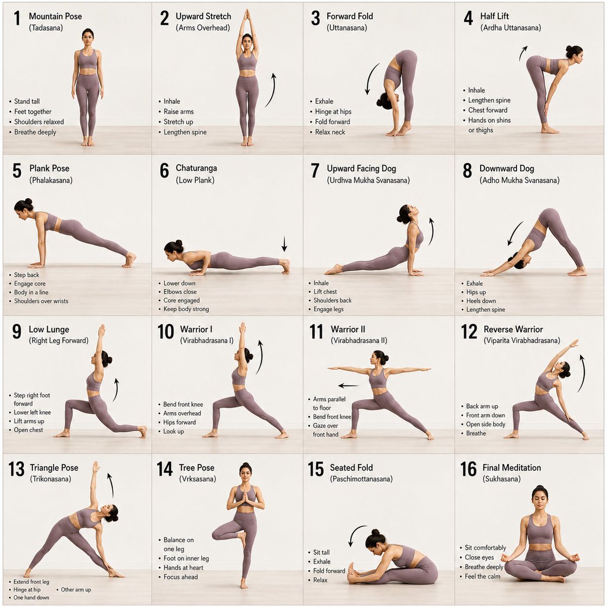 AI Prompt for Minimalist Yoga Instructional Guide Illustration