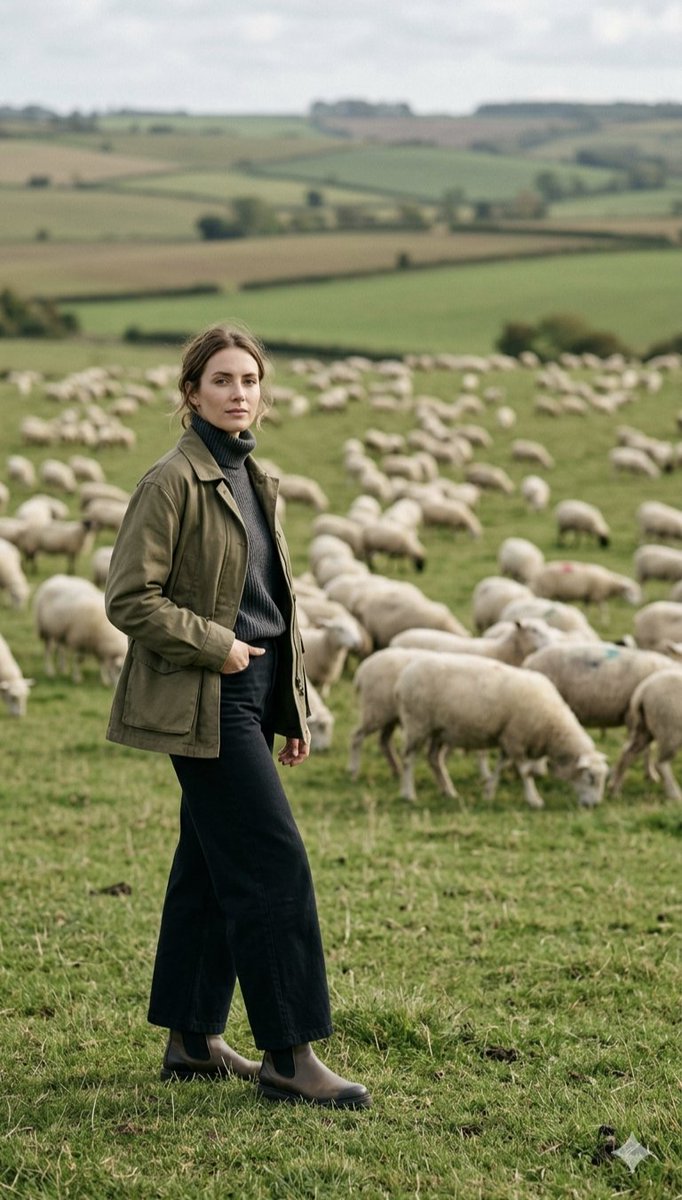AI Prompt for Realistic Female Portrait in Serene Landscape