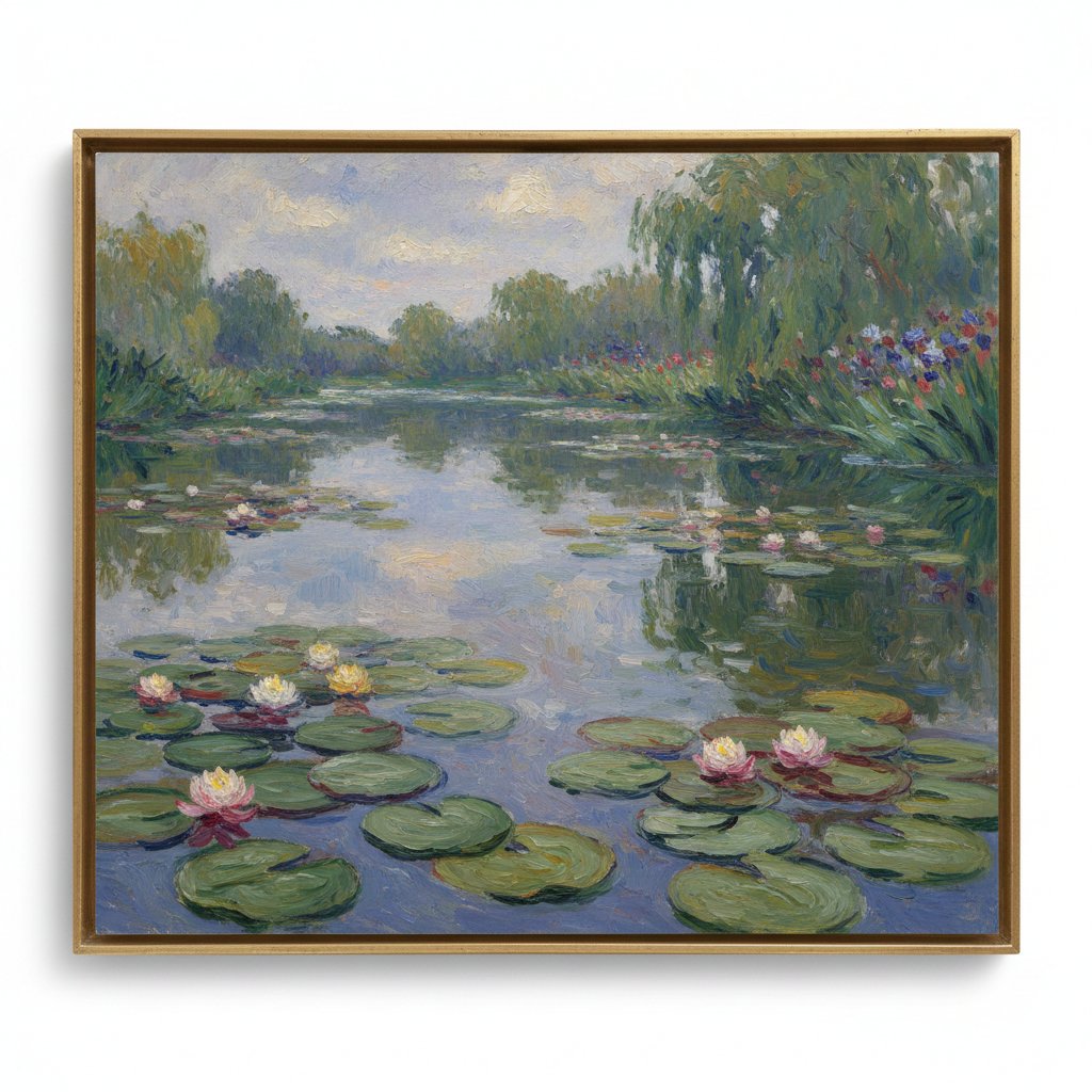 AI Prompt for Water Lily Oil Paintings in Clark's Style