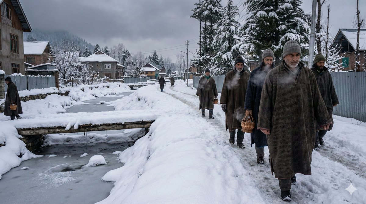 AI Prompt for Cinematic Kashmir Winter Landscape