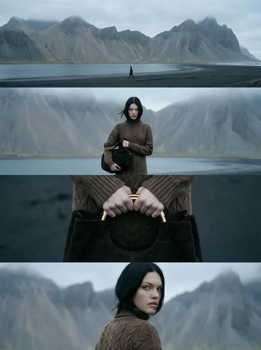AI Prompt for Cinematic Nordic Editorial Images - Cold Landscape Photography