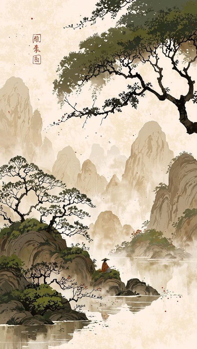AI Prompt for Detailed Chinese-Inspired Cinematic Landscape Art