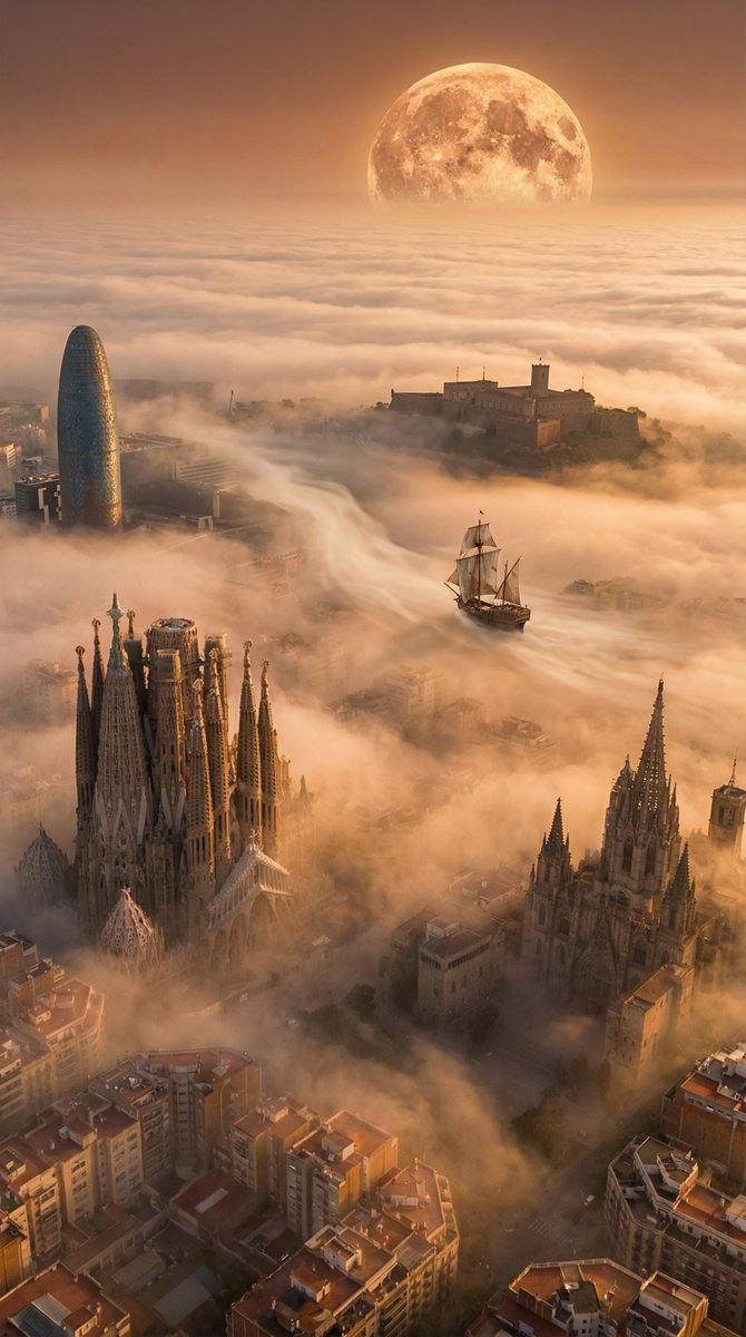 AI Prompt for Generating Ethereal Cityscapes with Abstract Landscapes