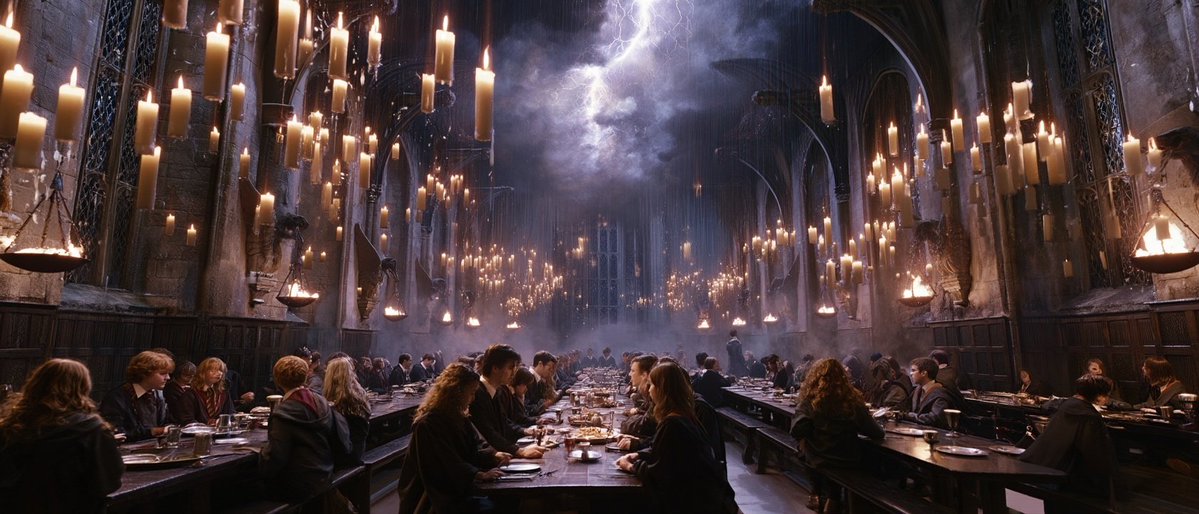 AI Prompt for Generation of Dreamy Hogwarts Scenes During Thunderstorms