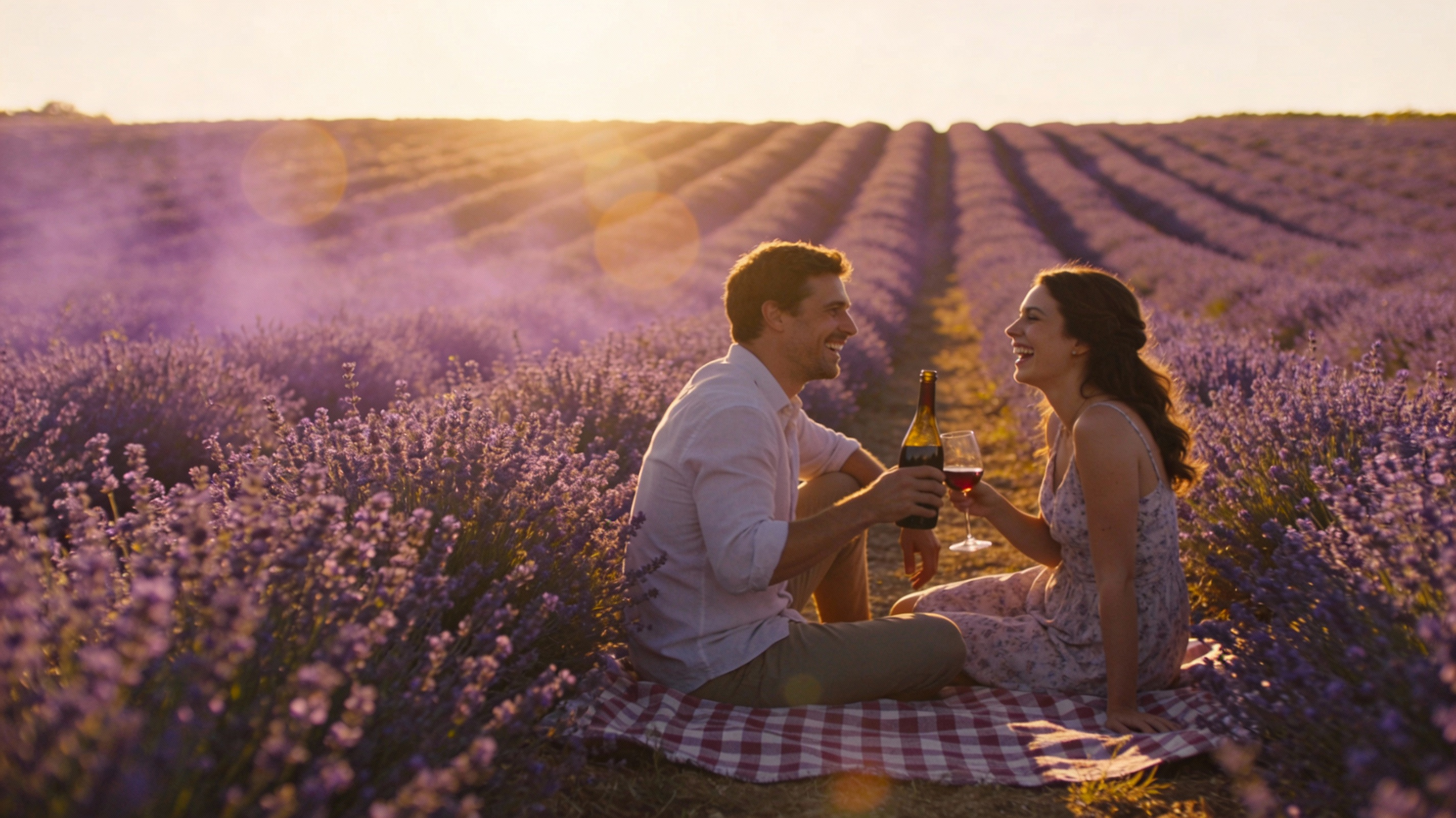 AI Prompt for Romantic Lavender Field Picnic