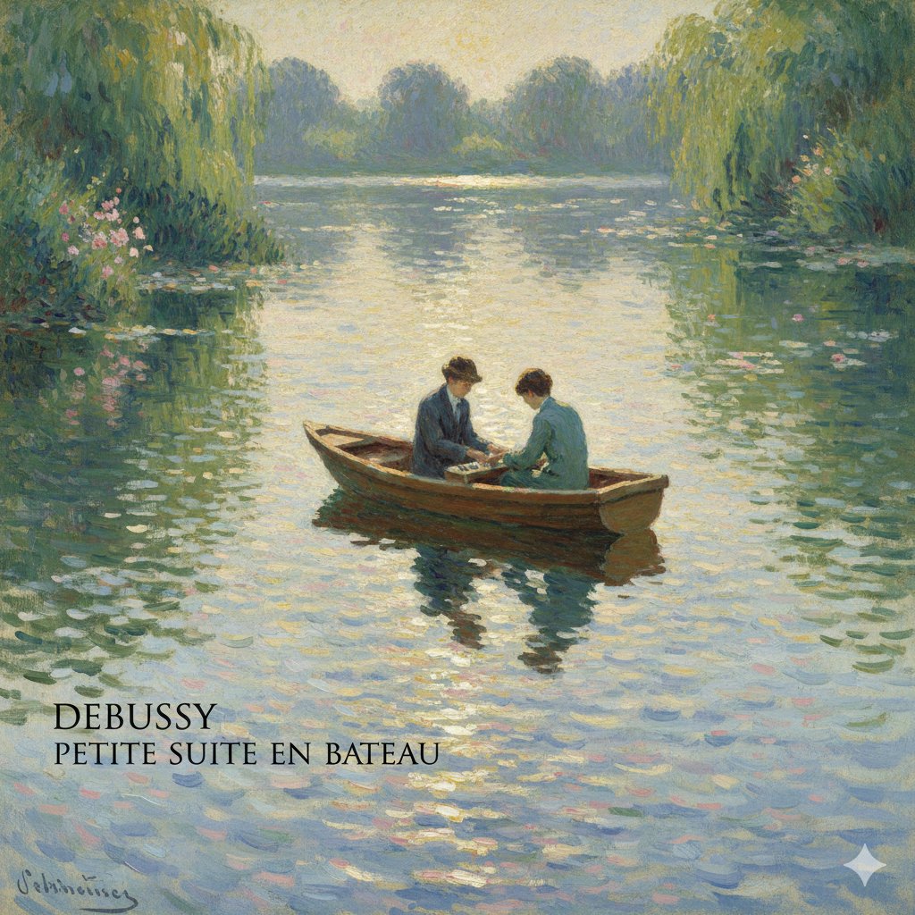 AI Prompt for Stunning Watercolor-Inspired 'En Bateau' Landscape in Sparkling Blue