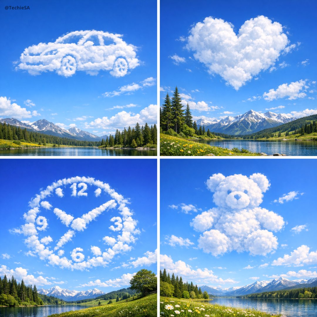 Realistic Sky Cloud Silhouette Nature Landscape