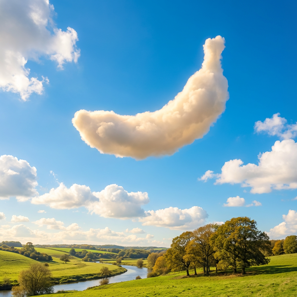 Ultra-Realistic Cloud Silhouette Sky Landscape