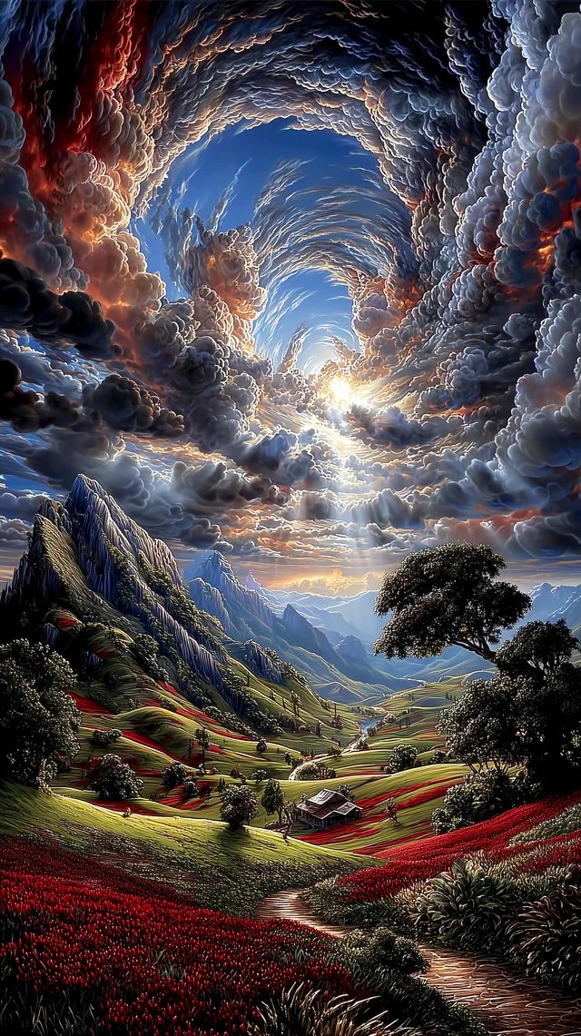 Valley AI Art Landscape MidJourney Prompt