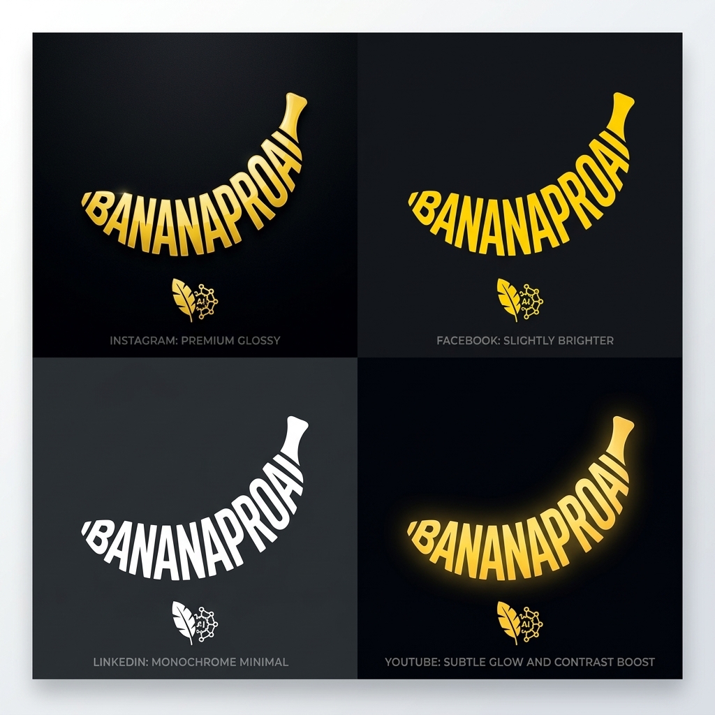 BANANAPRO AI Minimalist Typography Logo Design