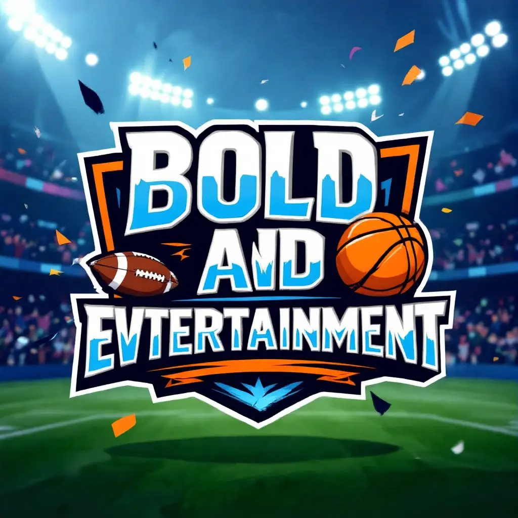 Bold Sports Shield Logo with Tiger or Lion – Red & Black