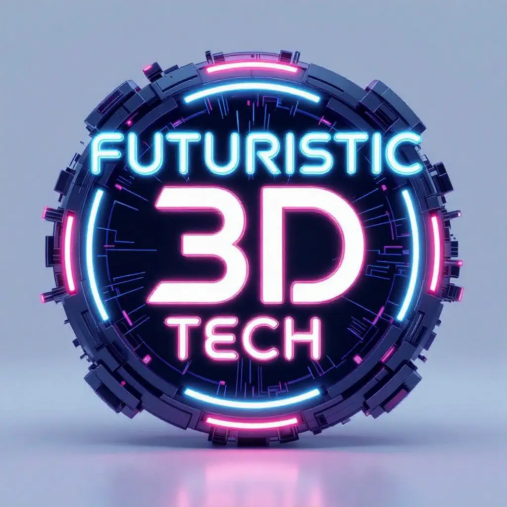 Futuristic AI Startup Logo Prompt