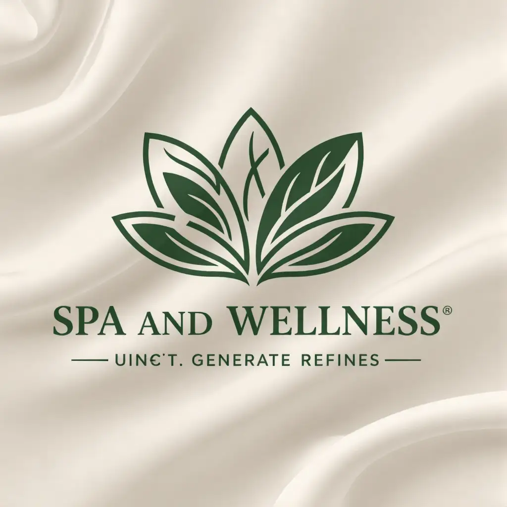 Spa Logo Prompt: Lotus Petals Mint‑Lavender Gradient