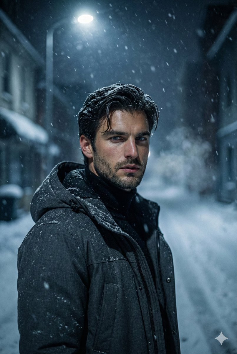 AI Prompt for Generating Ultra-Realistic Winter Noir Portraits of Men