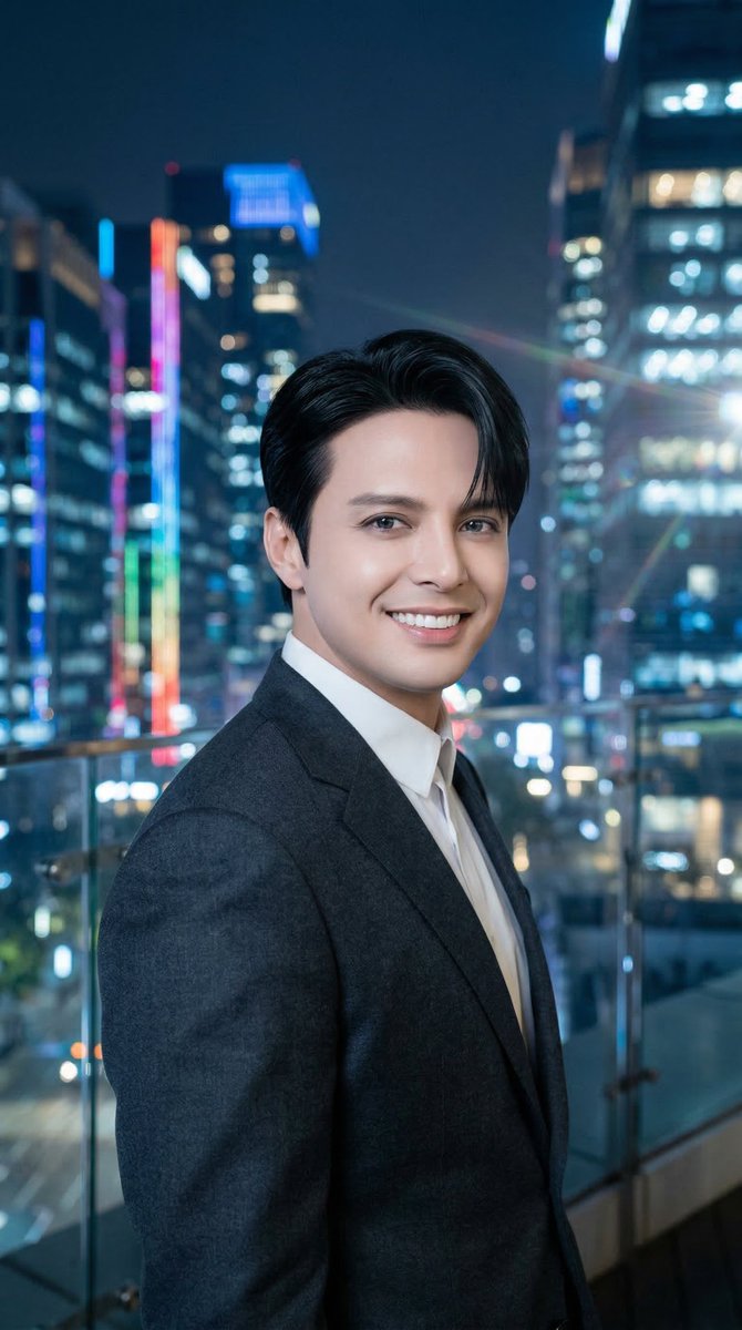AI Prompt for K-Pop Idol Luis Miguel in Gangnam - Realistic Portrait with Korean Features