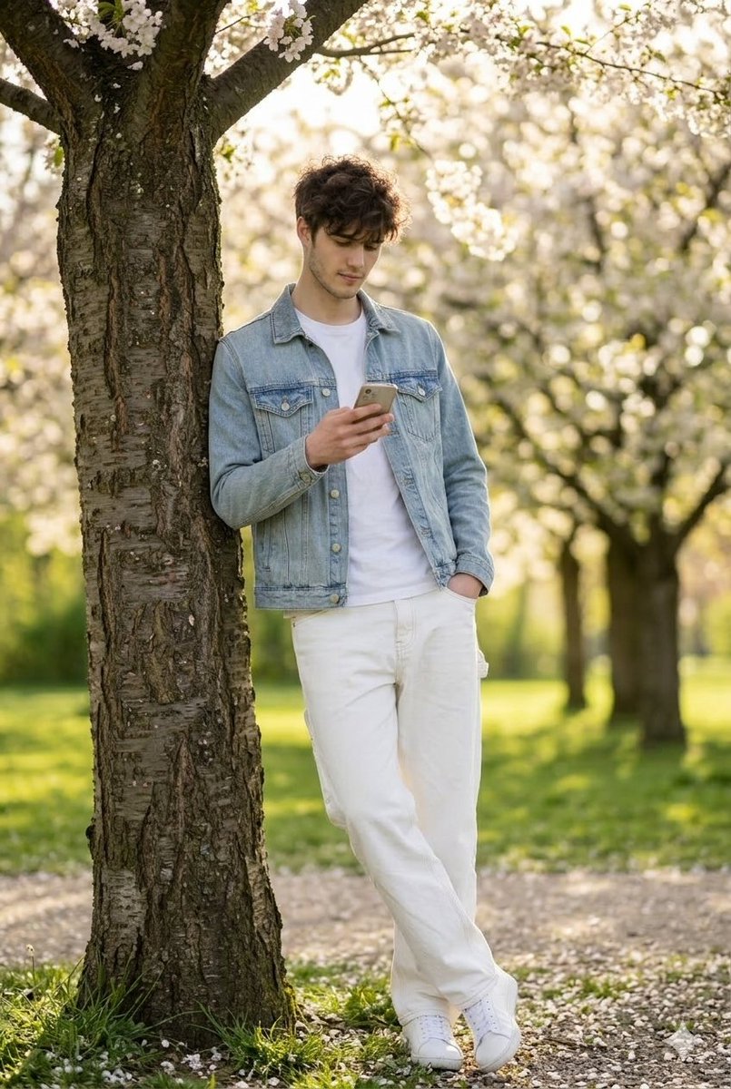AI Prompt for Realistic Portraits: Young Man in the Park