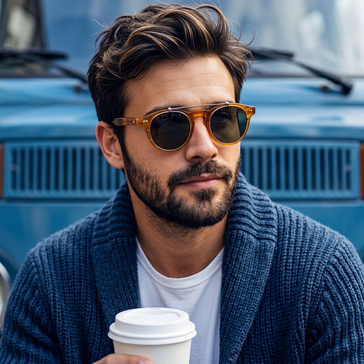 AI Prompt for Rugged Sophisticated Urban Male Portrait