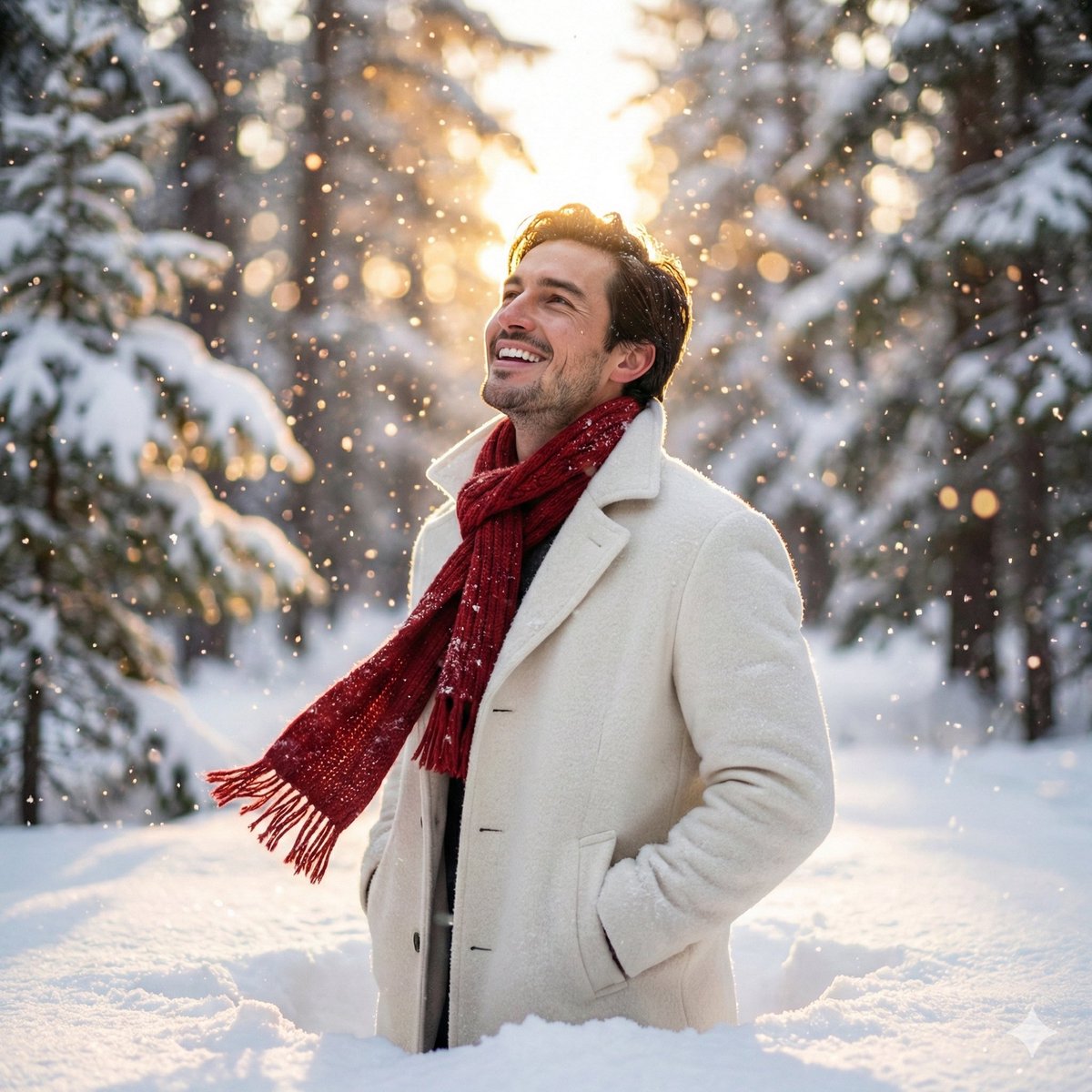 AI Prompt for Ultra-Realistic Indian Male Portrait with Red Scarf and Golden Hour Lighting