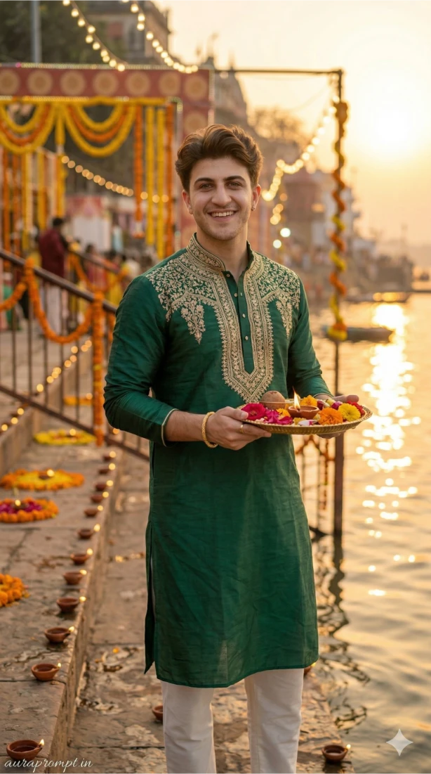 Chhath Puja AI Portrait Prompt for Boys 2026