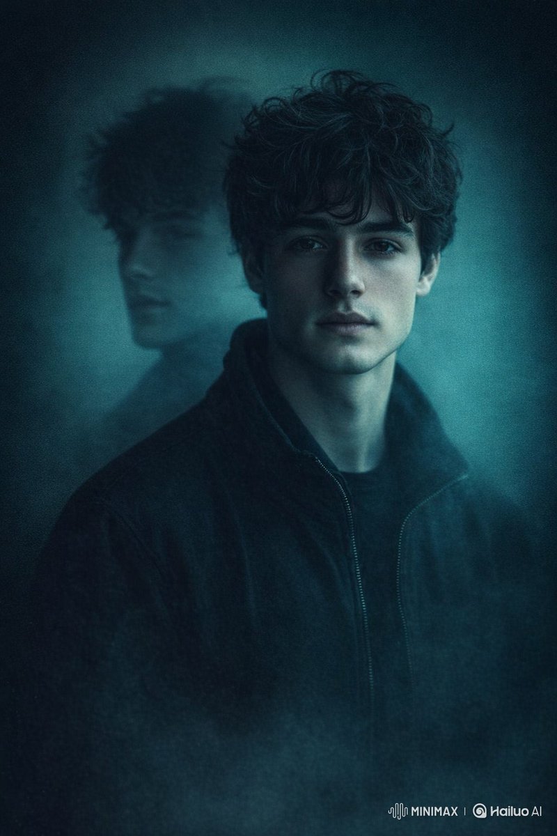 Cinematic Moody Portrait with Double Exposure