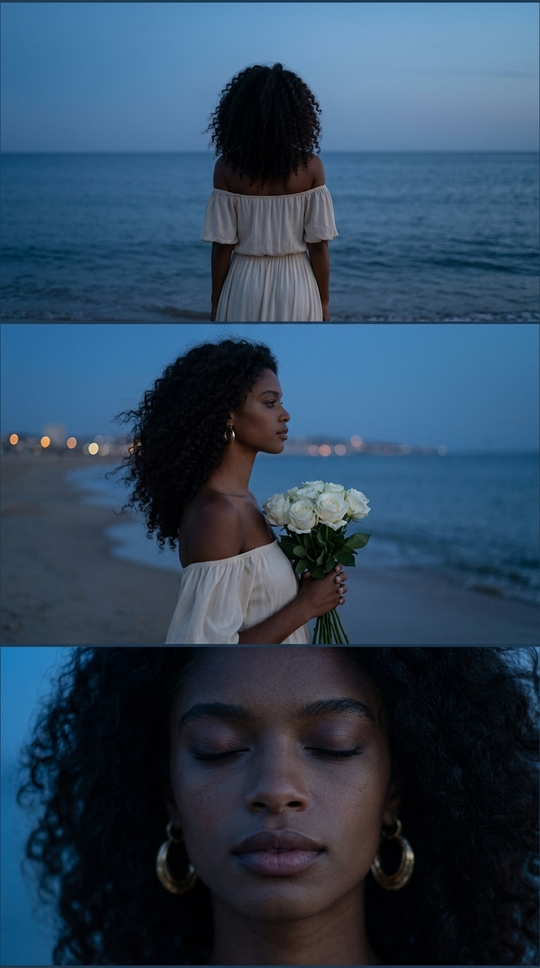 Cinematic Portrait on a Beach