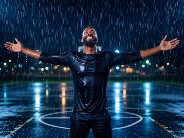 Cinematic Rain Portrait: Ultra Realistic Night Rain Scene