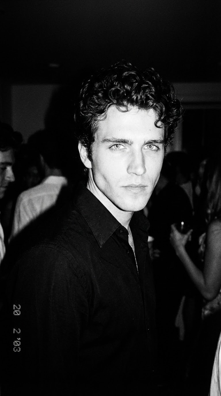 Dark Academia Bad Boy Disposable Camera Portrait
