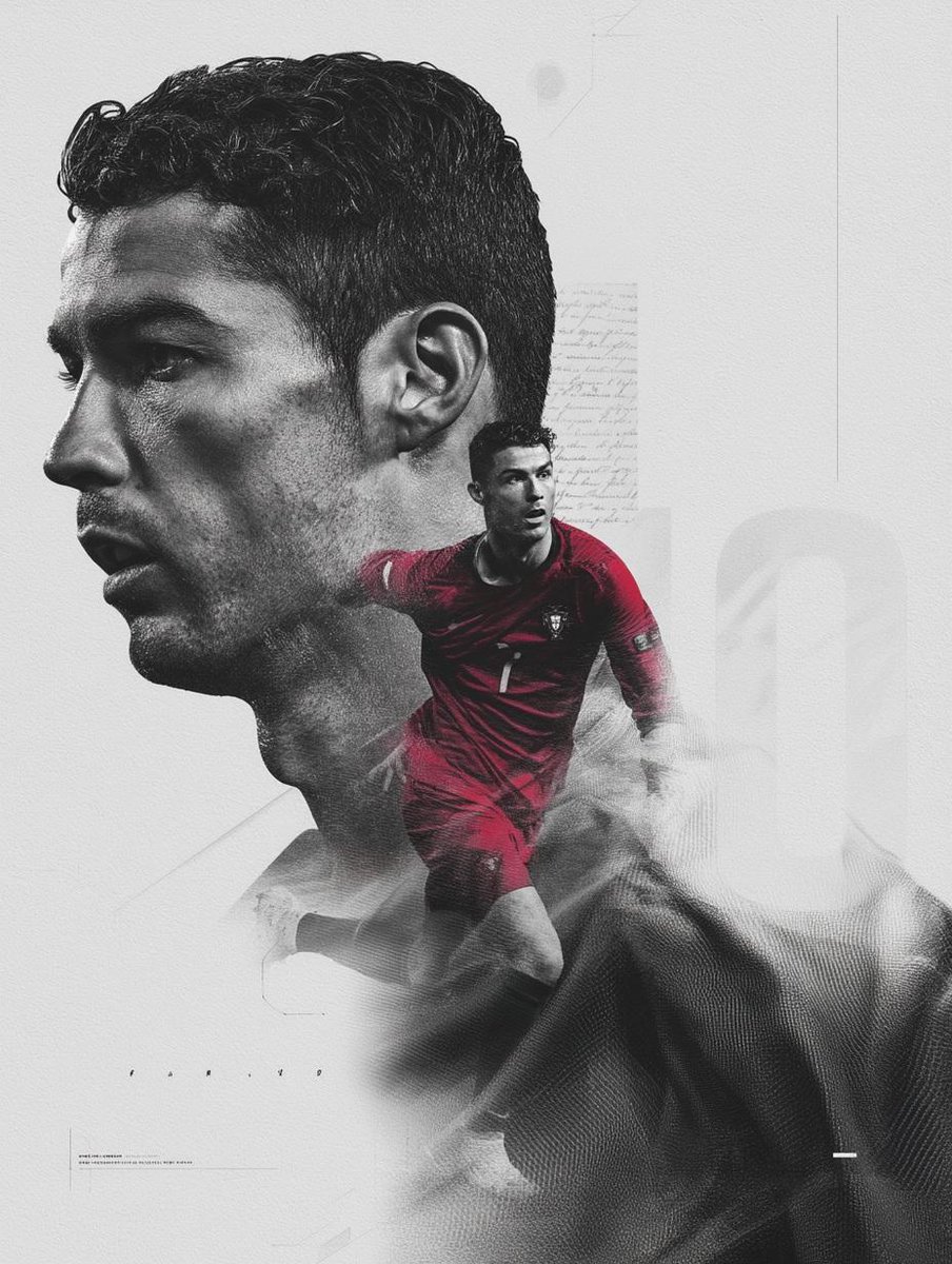 Dramatic Double Exposure Football Portrait