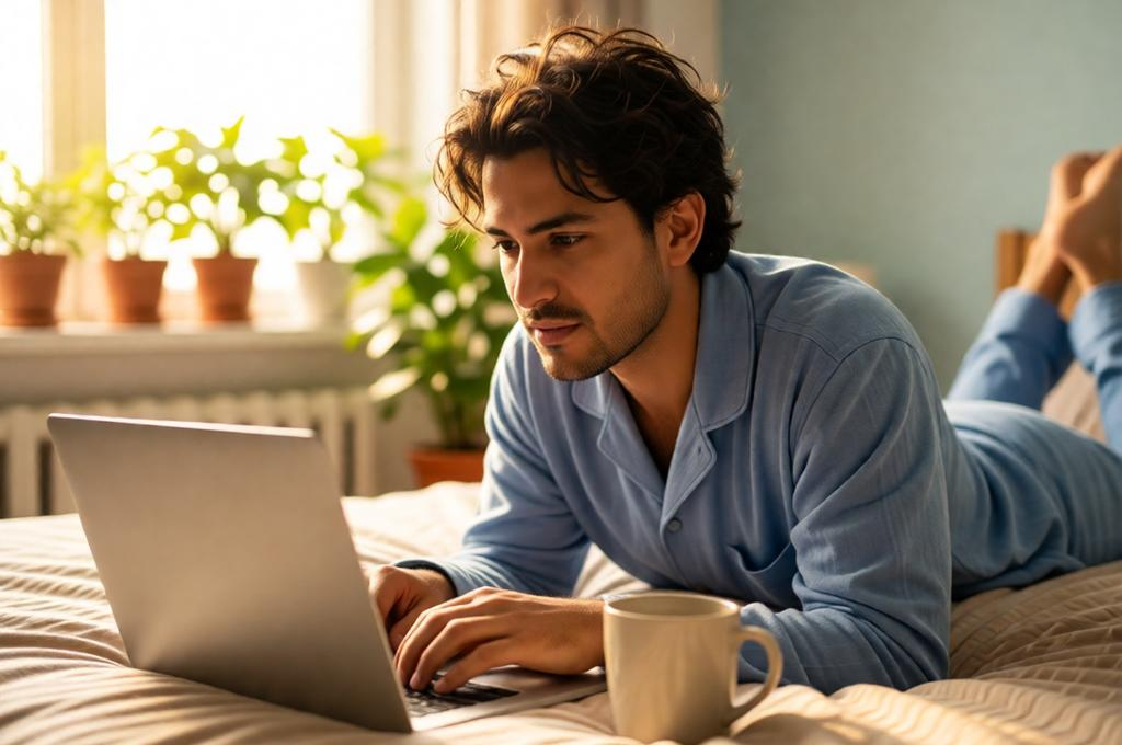 Dreamy Home Office Portrait – Photorealistic 8K