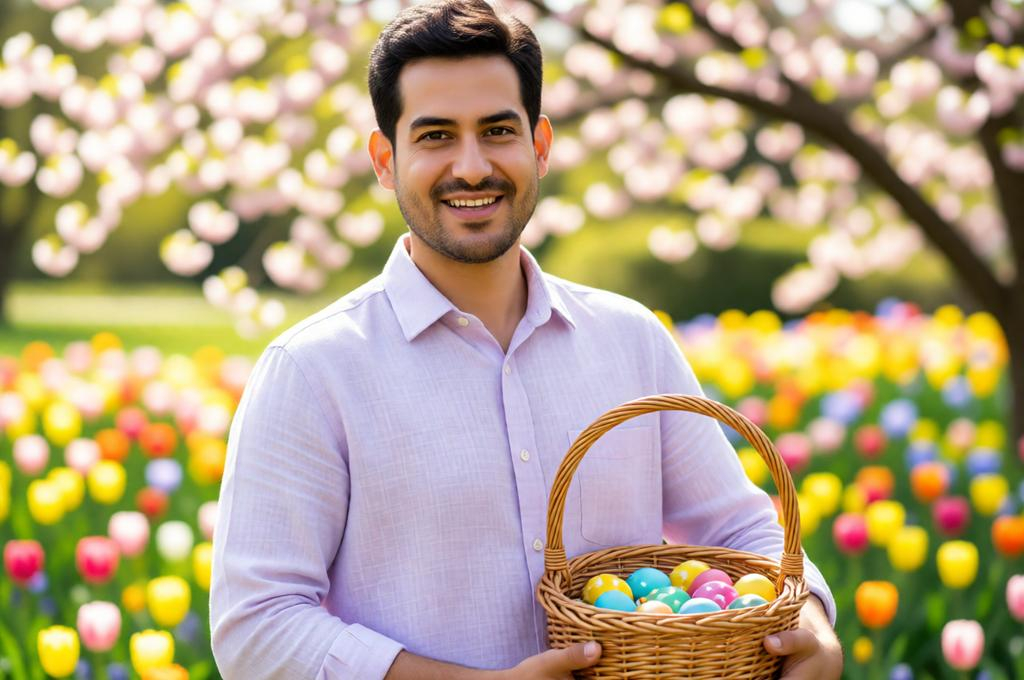 Easter Garden Portrait – Photorealistic 8K