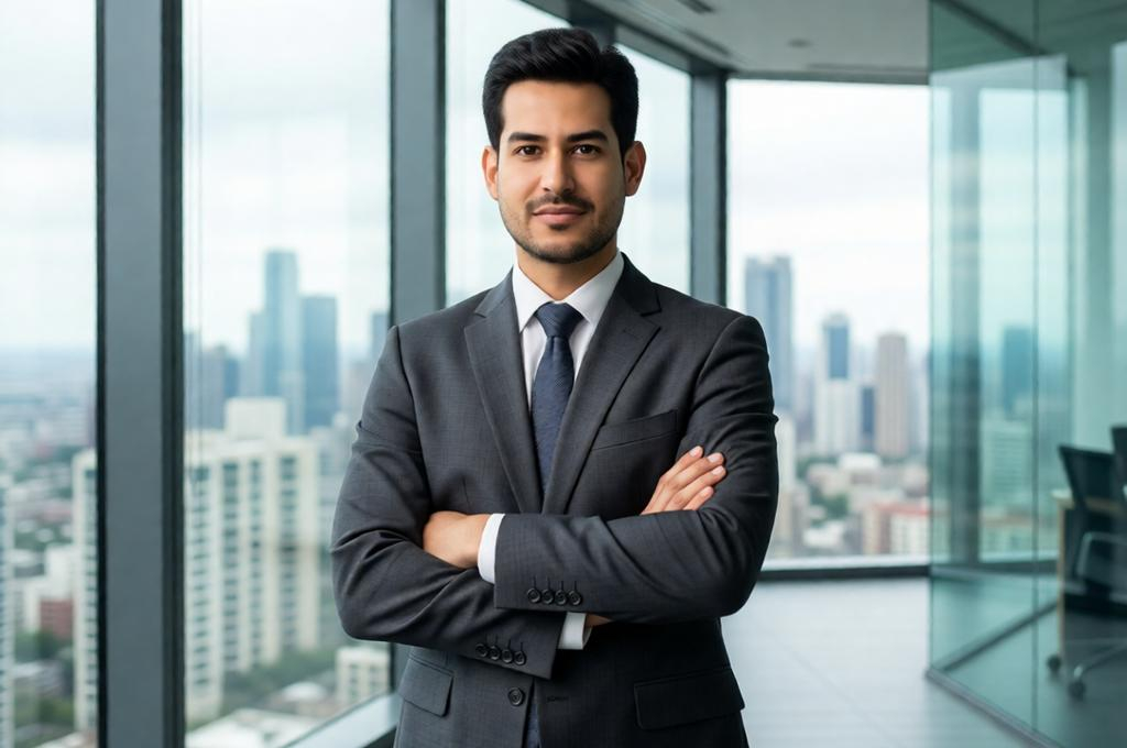 Executive Male Portrait in Modern Office