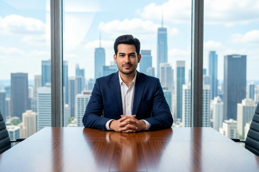 Executive Male Portrait – Photorealistic 8K Shot