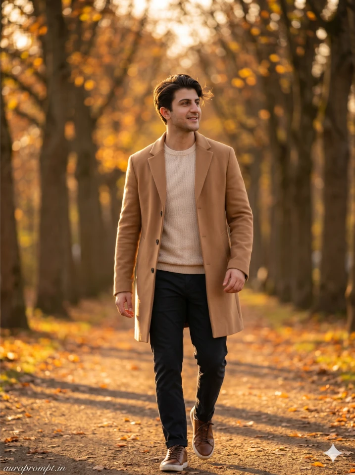 Golden Hour Male Portrait Prompt