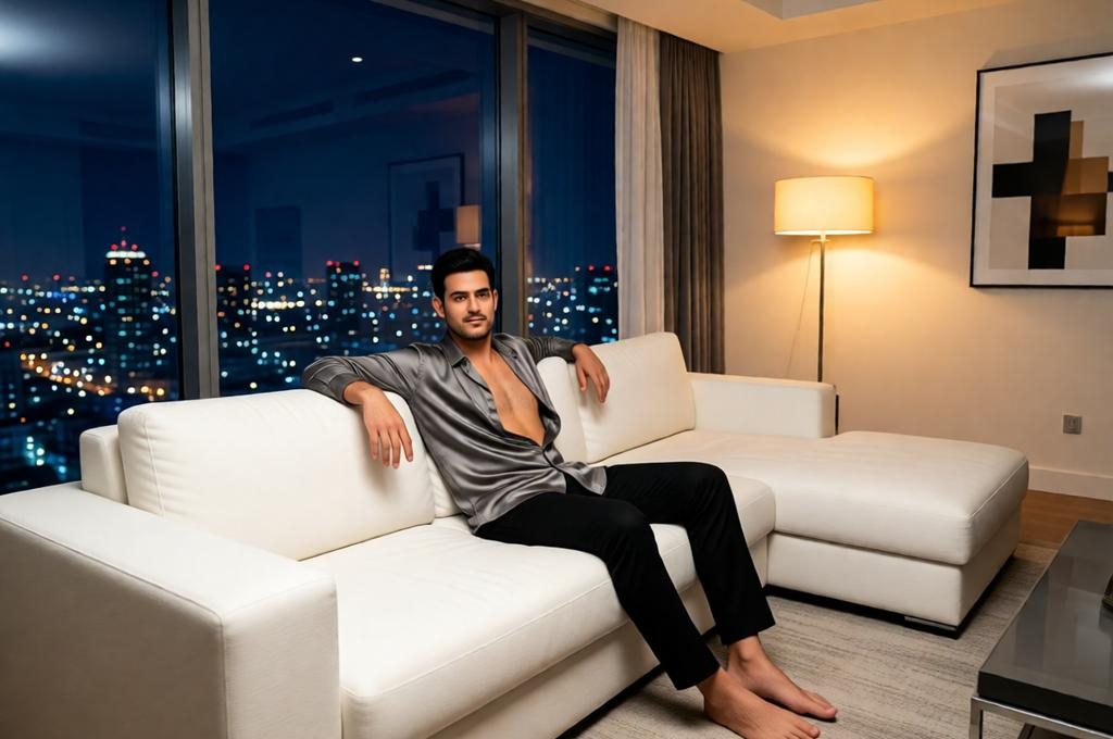 Luxurious Penthouse Male Portrait 8K