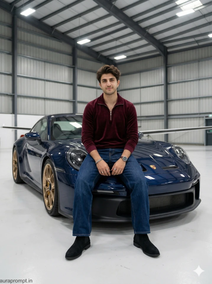 Luxury Porsche Editorial AI Portrait Prompt 2026