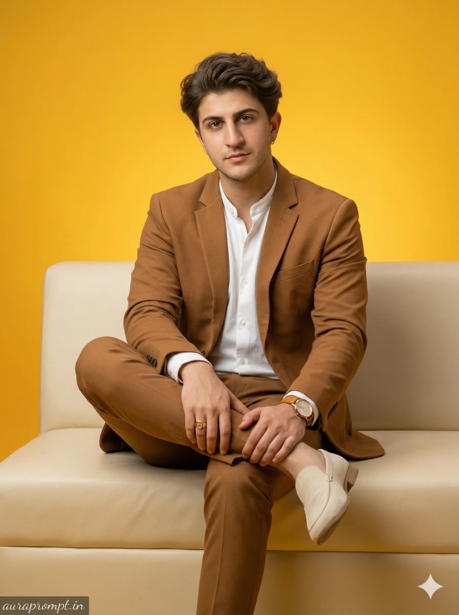Luxury Studio Portrait AI Photo Editing Prompt