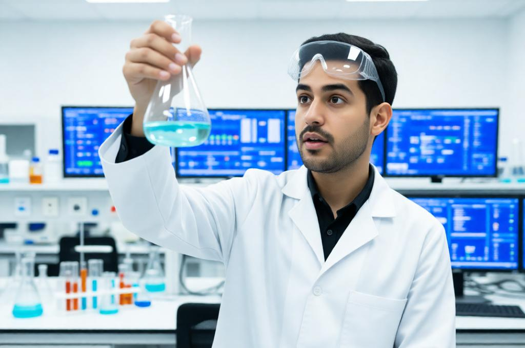 Photorealistic Male Lab Scientist Portrait – 8K Detail