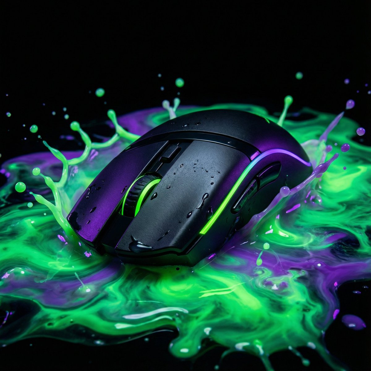 AI Prompt for Bioluminescent Sci-Fi Product Splash Advertising