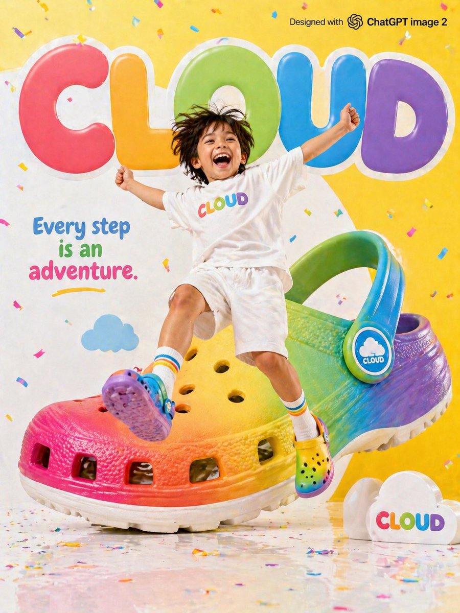 AI Prompt for Creating Vibrant Children's Shoe Brand Advertisements