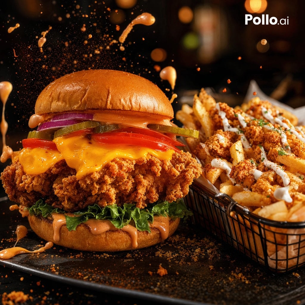 AI Prompt for Fast-Food Advertising Image Generation